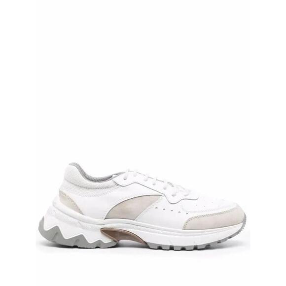 Eleventy Leather Low-Top Sneakers SZ 42 US 11.5 $850 Retail NWOB Display